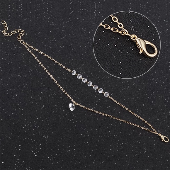 Crystal Heart ♡ Layered Bracelet GIFT - Picture 3 of 7